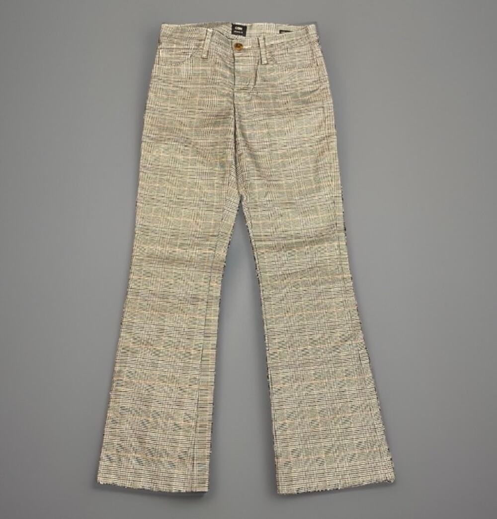 Citizens of Humanity Jerome Dahan Glen Plaid Flare Trousers Pants Sz 24(00)